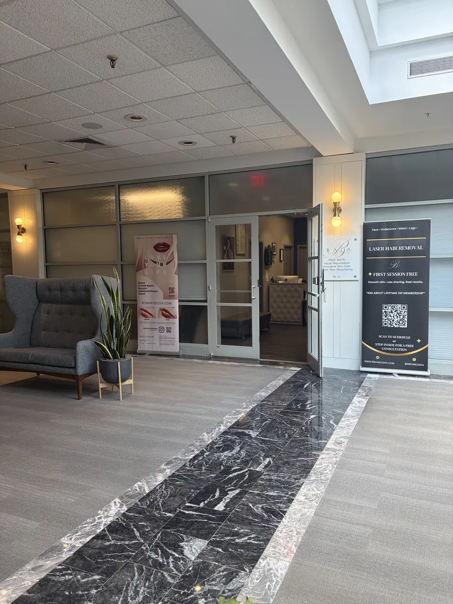 Entrance to Bala Better Health MedSpa at 2 Bala Plaza in Bala Cynwyd near Philadelphia